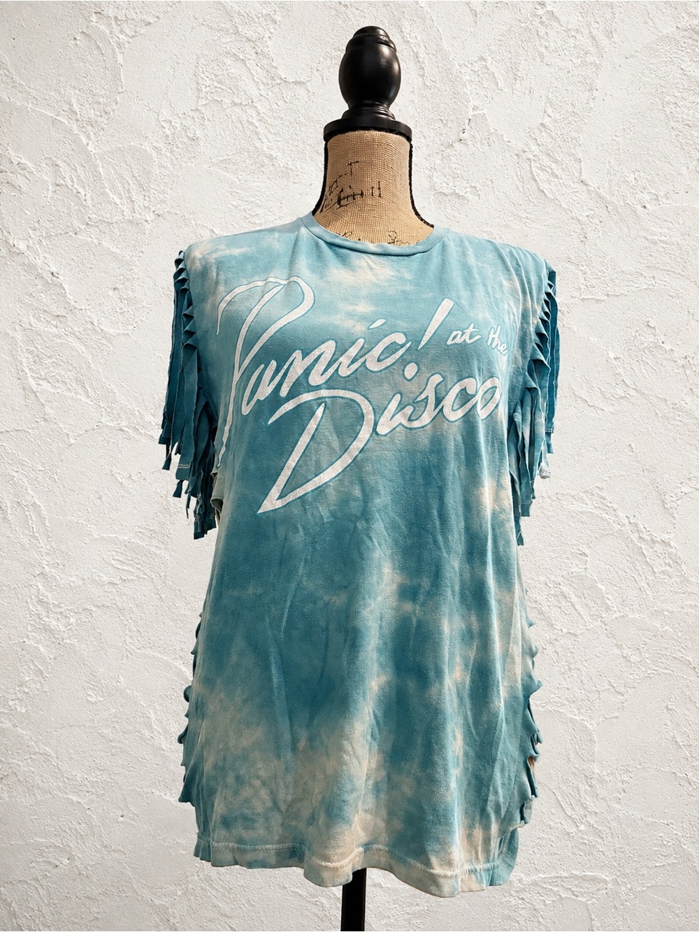 Panic! At The Disco Distressed Fringe Tee – Size Medium